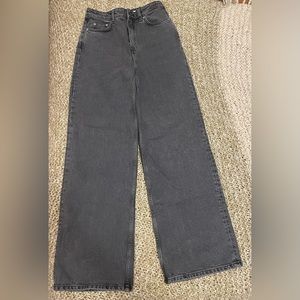 & Other Stories high waisted wide leg gray jeans (SZ 27) worn only a few times